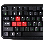 Клавиатура проводная NAKATOMI KN-02U USB черный-красный, фото5