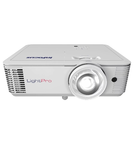 Проектор InFocus IN0046ST DLP, WXGA, 4300 lm, 30 000:1, 0.521:1, 2xHDMI 1.4, VGA in/out, Composite Video, 3.5мм in/out, USB-A, RS-232, RJ-45, лампа 15 000ч.(ECO mode), 10W, 27дБ, 2,9 кг, PJ-Link, БЕЛЫЙ