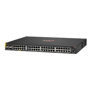 Коммутатор HPE Aruba 6000 48G Class4 PoE 4SFP 370W, 48×1 Гбит/с PoE+ + 4×1 Гбит/с SFP, управляемый