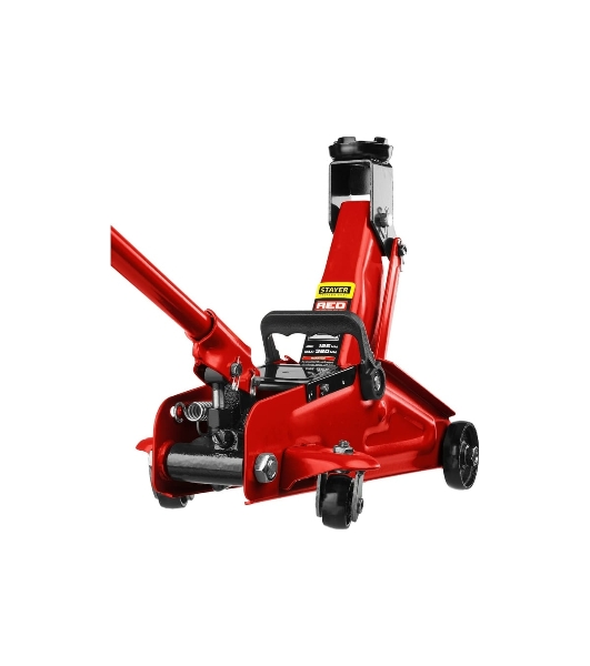 Домкрат STAYER 43152-2 RED FORCE гидравлический подкатной, 2т, 125-320мм