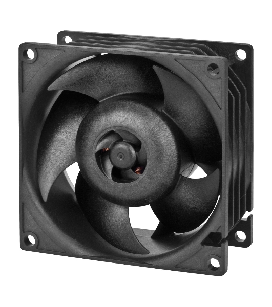 Комплект вентиляторов для корпуса Arctic S8038-7K (4 Pack) черный, 80 мм, 7000 об/мин, 4 pin