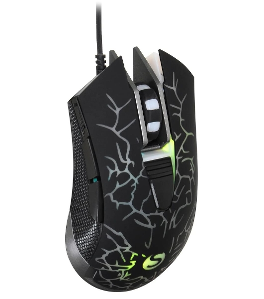 Мышь проводная SunWind SW-M705G черный, 3600 dpi, USB, кнопки - 6