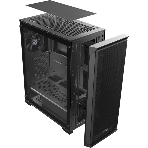 Корпус без блока питания Raijintek ARCADIA 41, Midi-Tower, TG, 1x120мм, 2xUSB-A 3.0 + 1xUSB-C, ATX, mATX, mITX Black, фото2