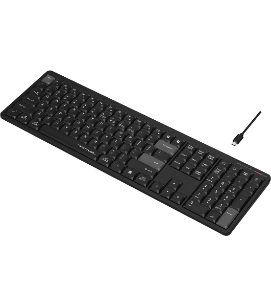 Клавиатура беспроводная A4Tech Fstyler FBX55C черный USB BT/Radio slim Multimedia (FBX55C)