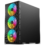 Компьютерный корпус SOEYI 'AX8-B20 SOEYI ATX case with черный coating front panel with flat bigger mesh, without', фото8