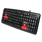 Клавиатура проводная NAKATOMI KN-02U USB черный-красный, фото6