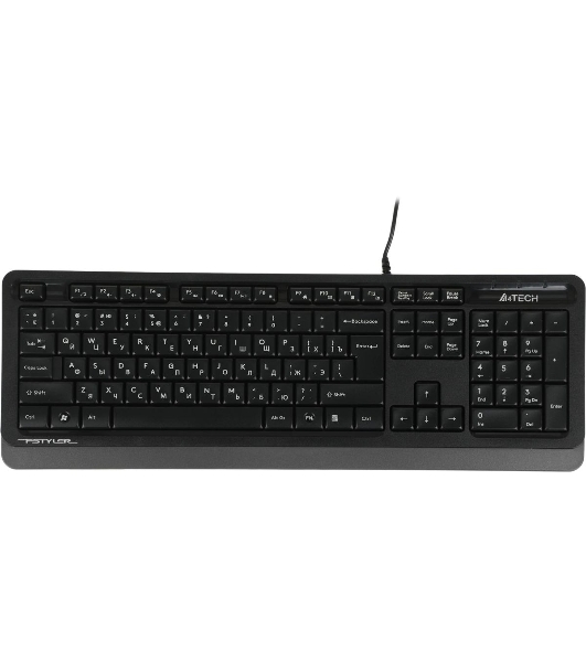 Комплект клавиатура+мышь A4Tech FStyler F1010 проводной, USB, 1600 DPI, чёрный