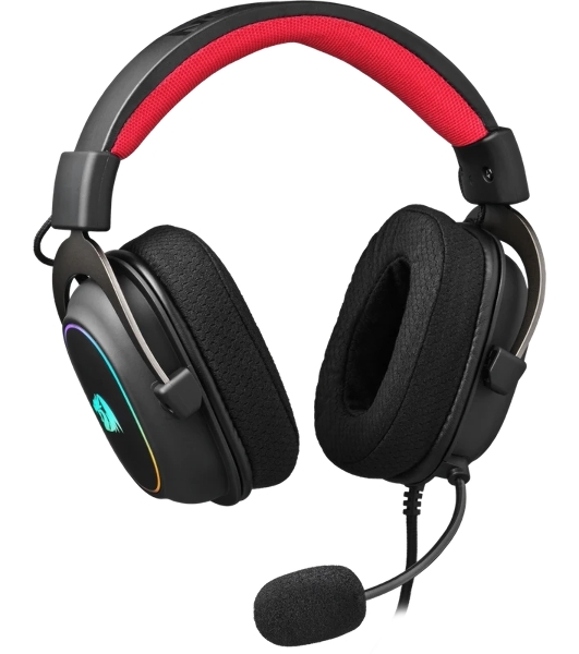Гарнитура Redragon Zeus X чёрный, проводная, USB, подсветка