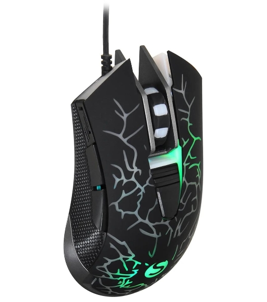 Мышь проводная SunWind SW-M705G черный, 3600 dpi, USB, кнопки - 6