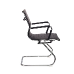 Кресло Бюрократ CH-883-LOW-V/BLACK черный, экокожа, 120 кг, механизм качания, низкая спинка, фото3