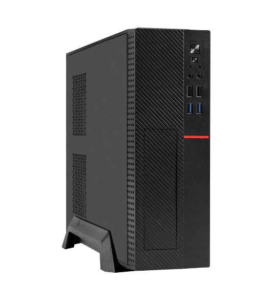 Компьютерный корпус Desktop ExeGate MI-307U2-M350 (mini-ITX/mATX, БП M350 с вент. 8см, 2*USB+2*USB 3.0, HD аудио, черный)