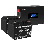 Комплект Источник бесперебойного питания EX295994RUS + батарея 40Aч EX282976RUS 2шт (инвертор, синус, для котла, PF=1, настенный) ExeGate IdealSine SR-1500.LCD.2SH  <1500VA/1500W, чистая синусоида, цветной LCD-дисплей, 2*Schuko, крепление настенное, черный> + батарея ExeGate DT 1240 (12В, 40А·ч) 2шт, фото7