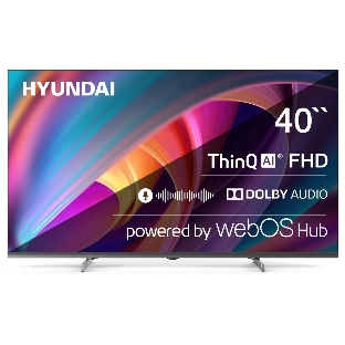 Телевизор Hyundai 40' H-LED40BS5100 черный/серый LED FHD 60Hz webOS 1.5GB/8GB