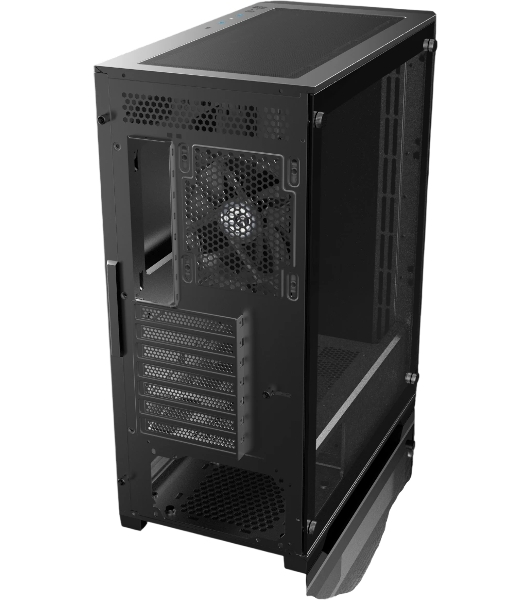 Корпус без блока питания Raijintek ARCADIA 41, Midi-Tower, TG, 1x120мм, 2xUSB-A 3.0 + 1xUSB-C, ATX, mATX, mITX Black