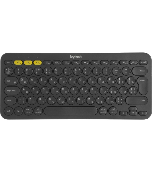Клавиатура Logitech K380 беспроводная, Bluetooth, серый