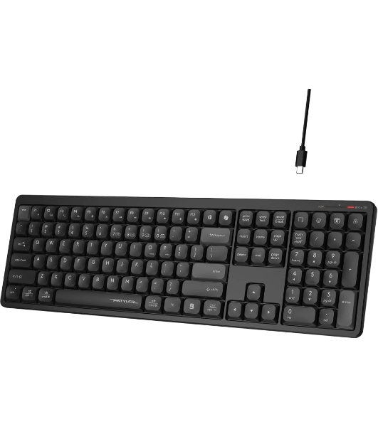 Клавиатура беспроводная A4Tech Fstyler FBX55C черный USB BT/Radio slim Multimedia (FBX55C)