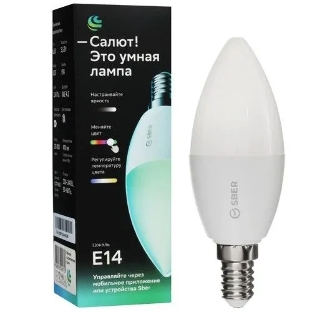 Умная лампа SBER C37 (E14), SBDV-00117