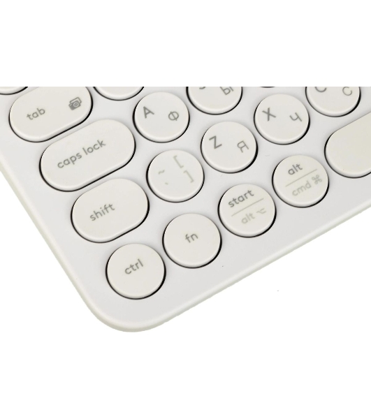 Клавиатура беспроводная Logitech K380, Bluetooth, белый
