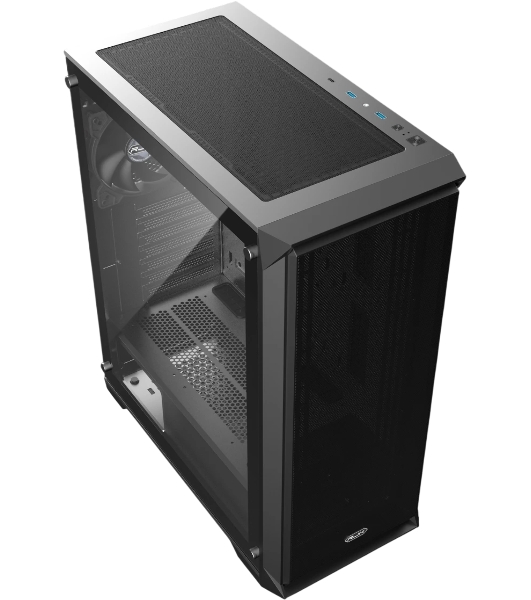 Корпус без блока питания Raijintek ARCADIA 41, Midi-Tower, TG, 1x120мм, 2xUSB-A 3.0 + 1xUSB-C, ATX, mATX, mITX Black