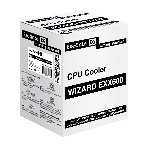 Кулер ExeGate Wizard EXX600-PWM.ARGb (Al+Cu, 6 тепл.трубки, LGA775/1150/1151/1155/1156/1200/1700/1851/AM2/AM2+/AM3/AM3+/AM4/AM5/FM1/FM2/754/939/940, TDP 180W, Fan 120мм PWM, 800-2400RPM, Hydro bearing, 4pin + 5V 3pin ARGb, 11-24db, 540г, ARGb подсветка, с термопастой, на защелках, Color Box), фото2