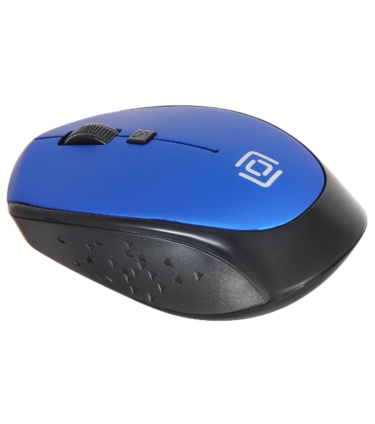Мышь беспроводная Oklick 488MW синий/черный, 1600 dpi, радиоканал, USB, кнопки - 4