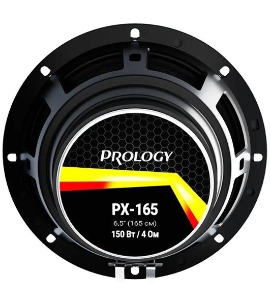 Колонки автомобильные Prology PX-165 150Вт 90дБ 4Ом 16см (6.5дюйм) (ком.:2кол.) коаксиальные двухполосные