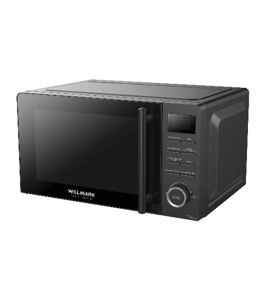 Микроволновая печь Willmark WMO-205DB черный, 20 л, 700 Вт, переключатели - кнопки, поворотный механизм