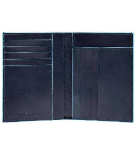 Кошелек мужской Piquadro Blue Square PU1393B2/BLU2, натур.кожа, темно-синий
