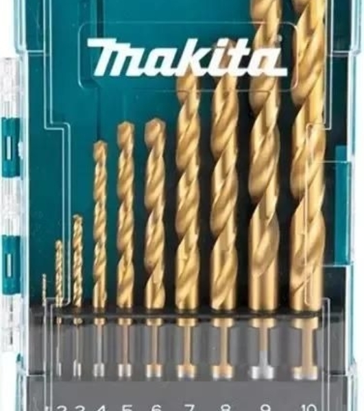 Набор сверл Makita D-72849 по металлу (10пред.) для дрелей