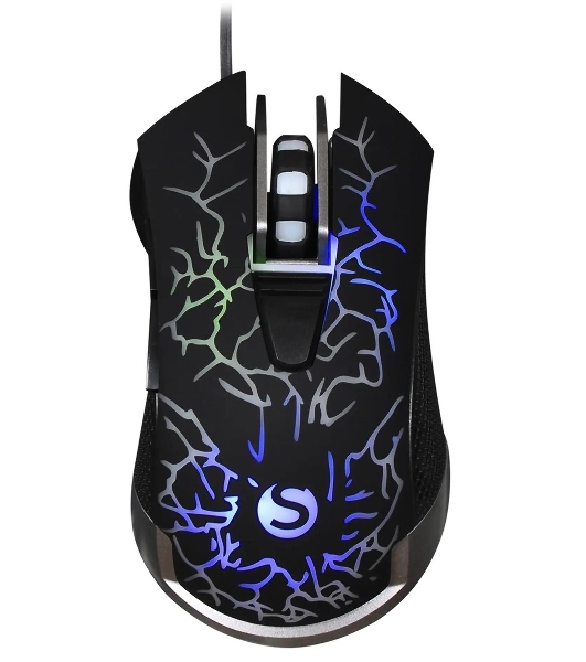 Мышь проводная SunWind SW-M705G черный, 3600 dpi, USB, кнопки - 6