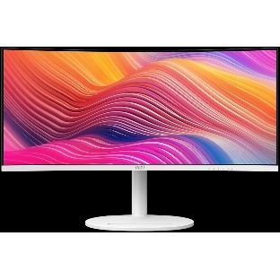 Монитор 34' MSI Modern MD342CQPW VA 3440x1440, 120 Гц, 4 мс, 21:9, 300 кд/м², 2xHDMI 2.0b, DP 1.4a, USB-C, USB Hub (2x USB 3.0), 3.5 Jack, динамики (2x3 Вт), Adaptive-Sync, изогнутый экран (1500R), белый