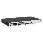 Коммутатор POE управляемый гигабитный уровня 2, 24 порта 10/100/1000Base-T с поддержкой PoE, 4 порта 100/1000BASE-X (SFP), бюджет POE 370W, фото2