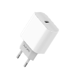 Сетевое зарядное устройство Maxvi CHL-601PD 18W, 3A, QC 3.0, PD 3.0, 1xUSB-C, белый, фото 1