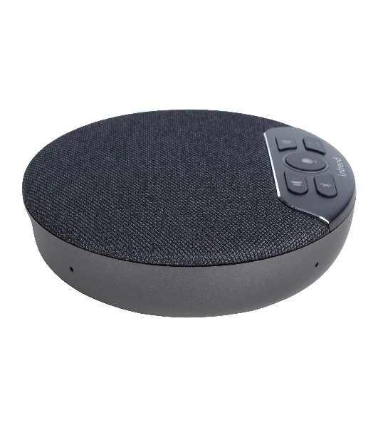 Спикерфон Intrend ITSPH-W200 4 капсюля, BT+USB, эффективный радиус 3м, ANC, AEC, AGC, полнодуплексная связь, беспроводное каскадирование 2х спикерфонов, аккумулятор: время работы в режиме разговора до 12 часов. В комплекте USB-dongle