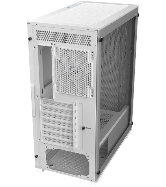 Корпус без блока питания Raijintek ARCADIA 41, Midi-Tower, TG, 1x120мм, 2xUSB-A 3.0 + 1xUSB-C, ATX, mATX, mITX White