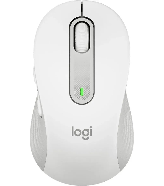 Мышь беспроводная Logitech Signature M650 белый, 4000 dpi, радиоканал, Bluetooth, USB, кнопки - 5