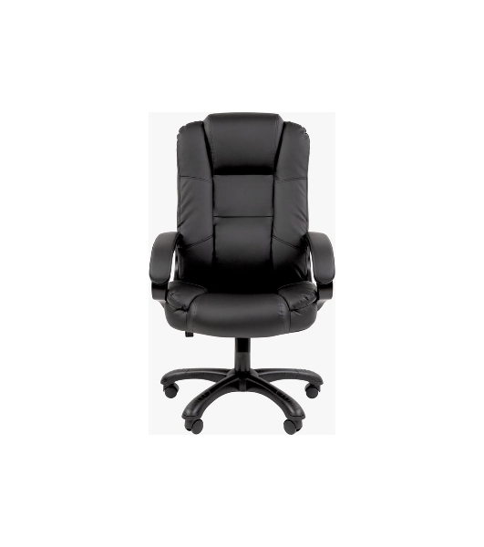 Кресло Chairman 600 черный, экокожа, 120 кг