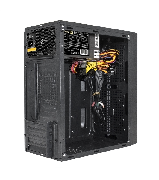 Компьютерный корпус Minitower ExeGate mEVO-9301-EVO800 (mATX, БП EVO800RGb с вент. 12см, с окном, 2хUSB+1хUSB 3.0, HD аудио, черный, с RGb подсветкой)