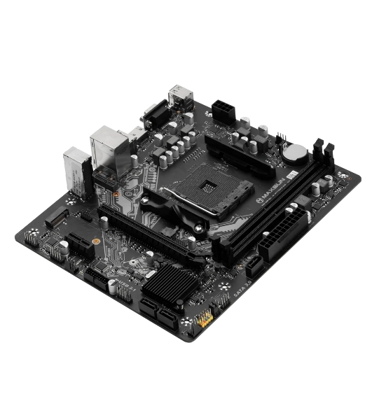 Материнская плата Maxsun Challenger A520M-K, AM4, AMD A520, 2xDDR4, 3xSATA, 1xM.2, 1xPCIe 3.0 x16, 1xPCIe 3.0 x1, 1xHDMI, 1xVGA, 1x 1Gb LAN, 2xUSB-A 3.2 Gen 1, 4xUSB-A 2.0, 3x3.5 мм, 5.1, M-ATX