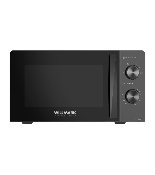 Микроволновая печь WILLMARK WMO-201MB черный, 20 л, 700 Вт, переключатели - поворотный механизм