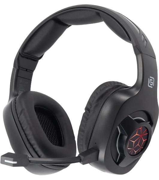 Гарнитура Oklick HS-L575G чёрный, беспроводная + проводная, Bluetooth