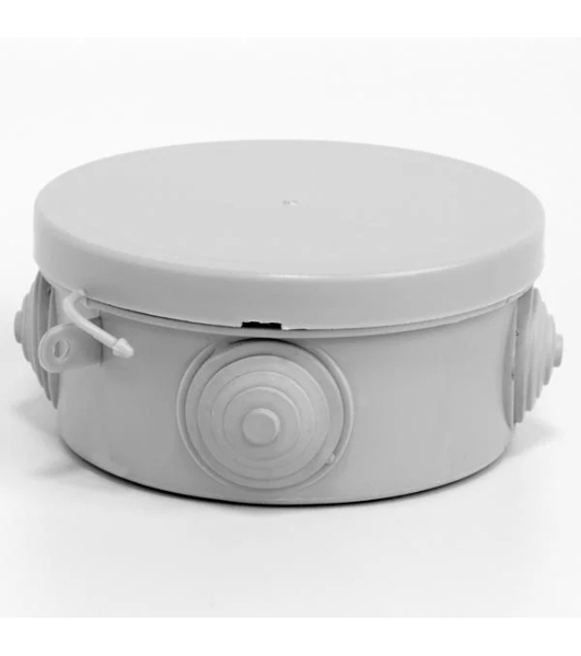 Коробка распределительная TOKOV ELECTRIC ОП 85х40 мм 4 каб. вводов IP54 серый (круг.)