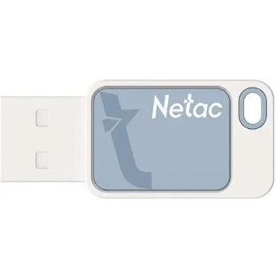 Флешка USB Netac UA31 (NT03UA31N-032G-20BL), 32Gb, USB 2.0, R/W 110/45, синий/белый