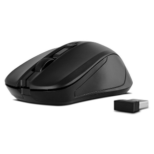 Мышь беспроводная SVEN RX-270W черный, 1600 dpi, радиоканал, USB, кнопки - 4