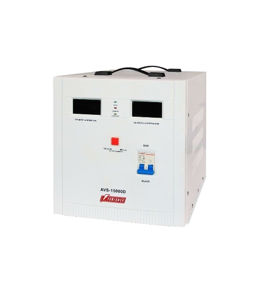 Стабилизатор напряжения Powerman AVS 15000D (15000ВА,50А,КПД 98%,циф. индикация вх./вых. напряж.)