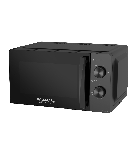 Микроволновая печь WILLMARK WMO-201MB черный, 20 л, 700 Вт, переключатели - поворотный механизм