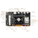 Одноплатный компьютер Firefly AIO-3399J-4Gb 4G+16G HDMI IN, Core-3399J soldered with his backplane, фото2