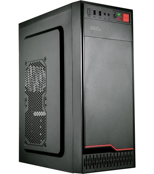 Компьютерный корпус KingPrice KPCC-MD201 черный без БП ATX 1x80мм 4x120мм 2xUSB 2.0 audio