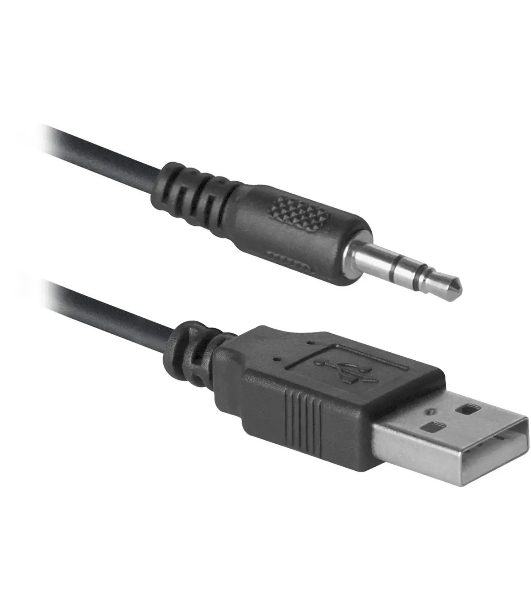 Акустическая система Defender SPK-240 2.0 черный (2x3 Вт, USB пит, раз. д. науш.)