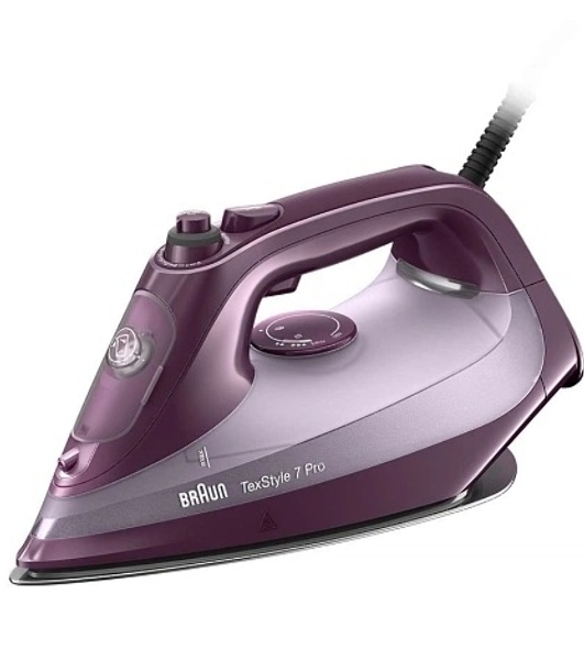 Утюг Braun SI7181VI сиреневый/фиолетовый, 3100 Вт, 50 г/мин, 230 г/мин, 300 мл